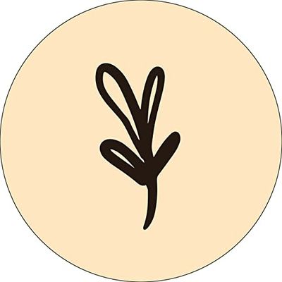 Bonateks, Ronde digitaal bedrukte muismat, antislip onderkant, voor kantoor en thuis, diameter: 22 cm