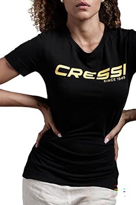 Cressi T-Shirt, Lady, Noir Jaune, S