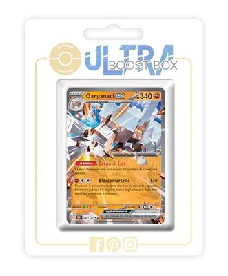 Garganacl ex 089/142 - Ultraboost X Scarlatto e Violetto 7 Corona Astrale - Doos met 10 Pokemon Italiaanse kaarten