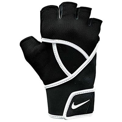 NIKE Luvas de fitness femininas premium, mulher, preto (preto/branco), L