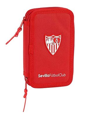 Séville FC, Rouge, 125x40x195 mm, Plumier Double pq