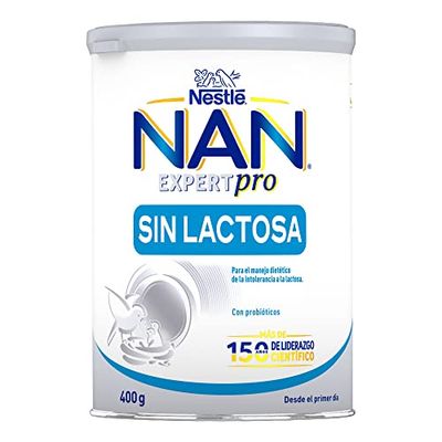 Nan Nestlé Sin Lactosa para Bebés, 6x400g