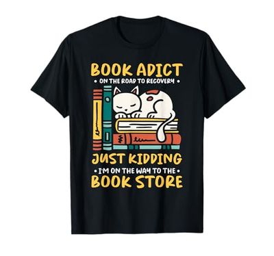 Book Lover Appareal Unisex Adults Home Bookworm & Reading Lover Book Addict Book Nerd Black Small Club Collar Long Sleeve Classic Fit T-Shirt