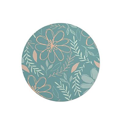 Questo Casa, Round Digital Printed Mouse Pad, Non-Slip Base, for Office and Home, Diameter:22cm