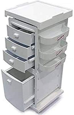 Depiléve Depilève Work Trolley Tray, 38 cm Length x 38 cm Width x 93 cm Height, White 2950 g