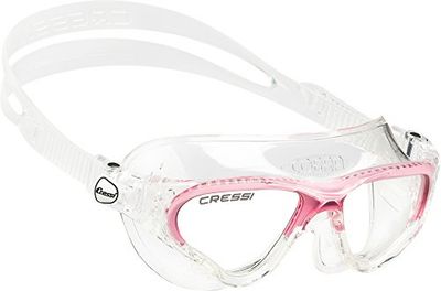 CRESSI Cobra óculos de natação, mulher, transparente/rosa-lente clara, tamanho único