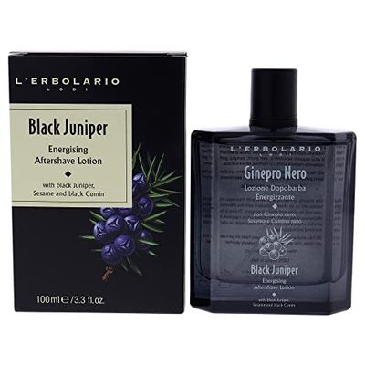 LErbolario Black Juniper Energising Aftershave Lotion For Unisex 3.3 oz After Shave Lotion