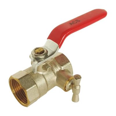 Somatherm for you - Valve con doppia spurgo femmina 26/34 - maniglia piatta reversibile - Passaggio standard - Impermeabilizzazione rinforzata con 2 giunti del tetto