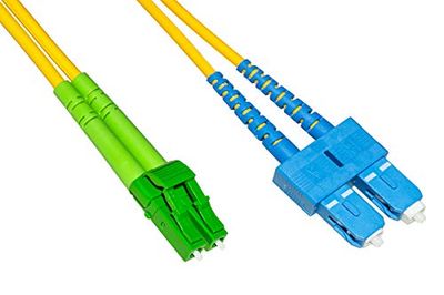 Optische kabel LC APC naar SC UPC singlemode duplex 1 m