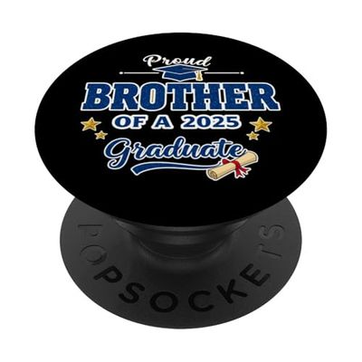 Orgulloso hermano de un graduado 2025 a juego de hermanos PopSockets PopGrip Adhesivo