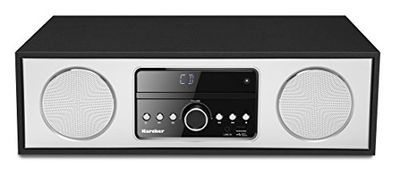 Karcher Dab 4500CD - Rádio digital estéreo (sistema compacto com leitor de CD, Bluetooth, rádio FM/Dab +, sistema de música, USB, despertador, altifalante de 30 W, controlo remoto, elegante capa