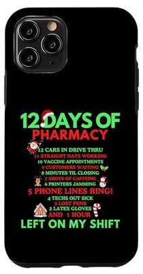 Custodia per iPhone 11 Pro 12 giorni di Natale in farmacia, Natale tecnologico in farmacia