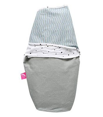 Motherhood Couverture d'Emmaillotage 100% Coton Naturel Bleu palissade