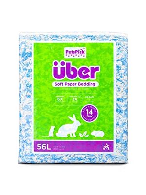 ÜBER - Zacht papier beddengoed 56l blauw/wit - (45066)