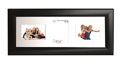 Inov8 Brittisk tillverkad bild/fotoram, borstad stor svart trippelapp 6 x 4 x 2 L/1 P tum, paket med 2