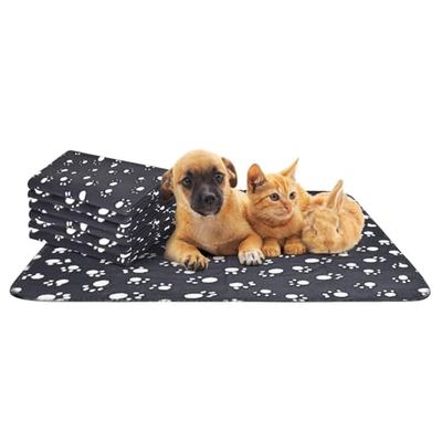 Patapalooza Couverture pour Animaux de Compagnie avec imprimé Pattes, Douce et résistante, idéale pour protéger Les Meubles et Le Chauffage en Hiver.