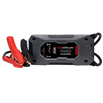 Schumacher Rugged - Lithium Ion Car Battery Booster 1000A 12V - Vehicle up to 6.0L Gasoline / 3.0L Diesel - SBX 461 - Super Powerful Flashlight - USB 2.4A Output / 2.0A Input - IP64 Protection
