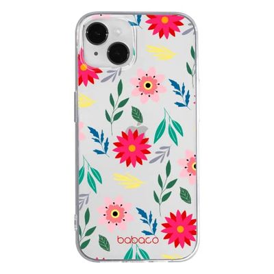 ERT GROUP mobiel telefoonhoesje voor Apple Iphone 14 origineel en officieel erkend Babaco patroon Flowers 010 optimaal aangepast aan de vorm van de mobiele telefoon, gedeeltelijk bedrukt