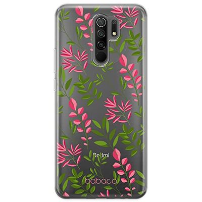 ERT GROUP mobiltelefonfodral för Xiaomi REDMI 9 originalt och officiellt licensierat Babaco mönster Plants 013 optimalt anpassad till formen på mobiltelefonen, gedeeltelijk transparant