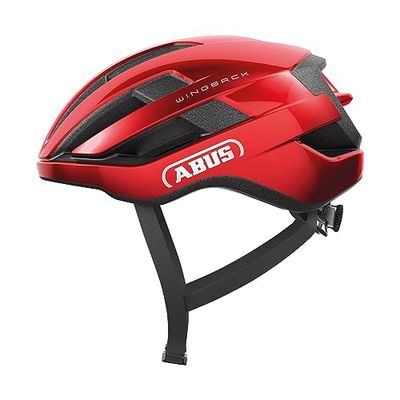ABUS WingBack racefietshelm - eenvoudige racehelm voor sportief rijden in het dagelijks leven en in de vrije tijd - voor volwassenen en tieners - rood, maat M