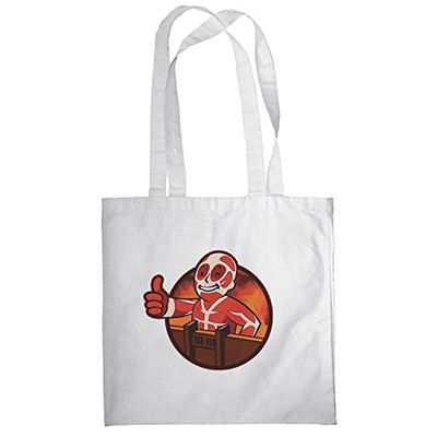 Texlab unisex vuxen VEND-189275 tygpåse, vit, 38 cm x 42 cm