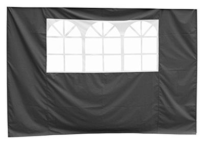 Justus accessoires, zijpaneel met venster, zwart, 3x6x9 cm, 1310 86