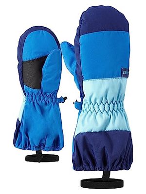 Ziener Liwi - Guanti da sci, unisex, per bambini, Persian Blue, 110