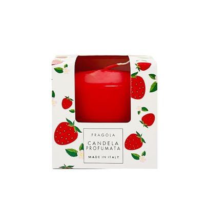 Bougie parfumée Pocket Season diamètre 6 cm hauteur 5,5 cm - Printemps/Été - Fraise - Cereria Di Giorgio
