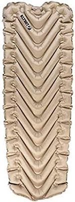 KLYMIT Insulated Static V Luxe SL, Sleeping Pad, Extra Wide, Best Comfort 3.5 Inches Thick, for Car Camping, Travel, and Backpacking