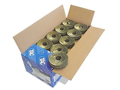 Tacwise 0995 Pregos em bobina plana sem acabamento tipo 2,1/40 mm, ponta diamante, haste anelada, inclinada a 16°, enrolada com fio, embalagem de 14,400