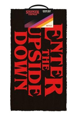 Pyramid International Stranger Things Paillasson en Fibre de Coco pour l'extérieur et l'intérieur 60 cm x 33 cm Produit Officiel