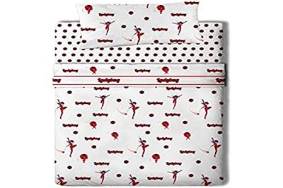 Ladybug Miraculous Ladybug Fantastic Set Lakan 3 stycken Flannel Säng 30, Flannel, Multifärg