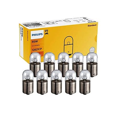 Philips 0730508 12821CP Halogenlampen R5W 12V, 10 Stück