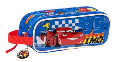 Safta Cars Race Ready Etui voor kinderen, ideaal voor kinderen op schoolleeftijd, comfortabel en veelzijdig, kwaliteit en duurzaamheid, 21 x 6 x 8 cm, elektrisch blauw, Blauw, Standaard, casual