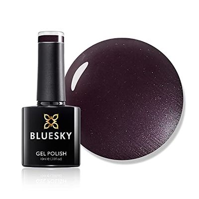 Bluesky Gel Nail Polish, Autumn Purple A078, Glitter, Long Lasting, Chip Resistant, 10 ml (Requires Drying Under UV LED Lamp)