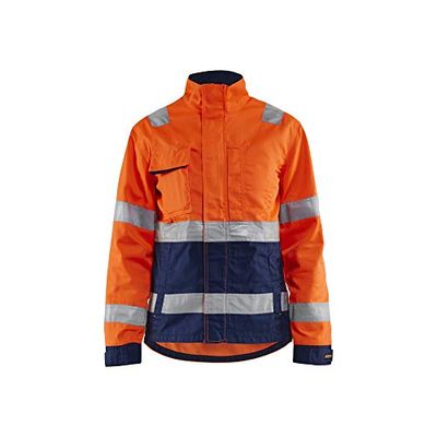 Blaklader 490318115389XL Damesjas, High Vis oranje/marineblauw, maat XL