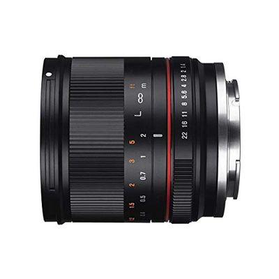 Rokinon RK21M-FX 21 mm F1.4 ED AS UMC Alta Velocidad Gran Angular Lente para Fuji (Negro)
