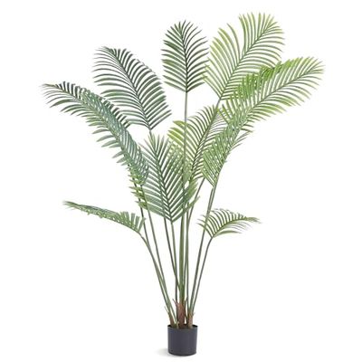 VEVOR Árbol Artificial de 1828mm Planta Artificial de PE Areca Palmera Árbol Verde Falso con Maceta 152x128 mm Decoración de Plantas Falsas para Hogar Oficina Centros Comerciales Interiores Exteriores