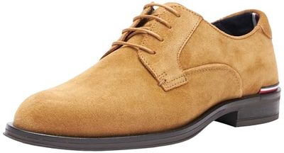 Tommy Hilfiger Homme Core RWB Hilfiger Suede Shoe Fm0fm04868 Derby, Marron Sahara, 40 EU