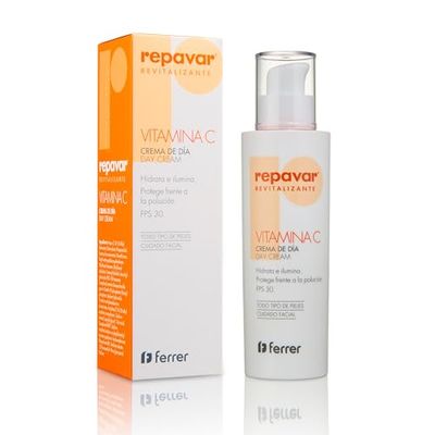 Repavar Revitalizante - Creme facial para o dia com ação hidratante - feito com vitamina C e pollustop - protege a sua pele da poluição e evita os sinais de envelhecimento - 50 ml