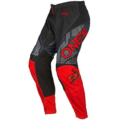 O'Neal | Motocross Pants | Kids | MX Mountain Bike | Fit for Maximum Range of Motion, Lightweight, Breathable & Durable Design | Element Youth Pants Camo V.22 | Black Red | Size 26