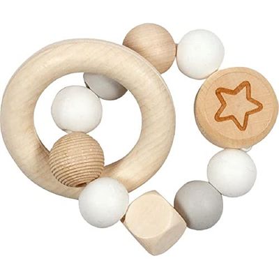 Sonajeros marca GOKI. Modelo Sonajero elástico estrella