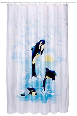 Spirella Cortina Textil Orca ACQUA 180X200 1231176, Vit, Standard