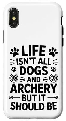 Dogs And Archery Archer Funny Archery Case for iPhone X/XS