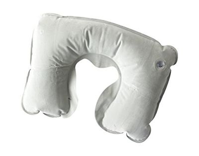 Korbond Uppblåsbar nackkudde, 19 cm, grå