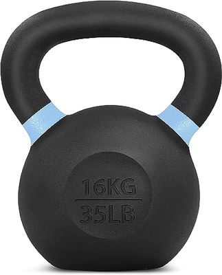 Yes4All QCG3, Pesas Rusas, M. 16kg-Recubrimiento en Polvo, 35.3 Pounds