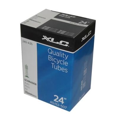 XLC Unisex – Vuxen cykelslang 24 x 1,5/2,5 40/62–507 AV 35 mm, svart, en storlek