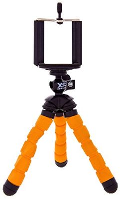 XSories Bend 'N' Twist Treppiede con Supporto per Smartphone, Arancio