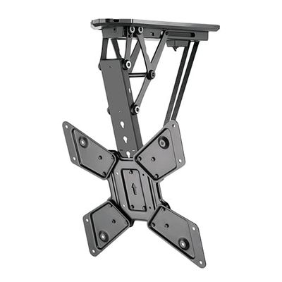 VoltShine Support de Plafond motorisé Rabattable pour écrans de 23 à 55", réglage de la Hauteur, Rotation et Installation Facile, idéal pour Les présentations et Les espaces restreints.
