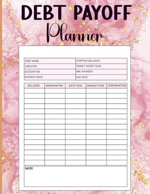 Debt Payoff Planner: A Simple Debt Payoff Tracker for Organizing Financial Situations and Management.